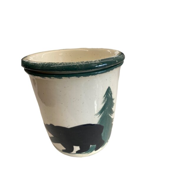 Anna Lees Dips & More Ceramic Bear & Pine Tree Bowl Set - Picture 3 of 13